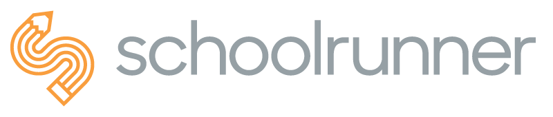 Image Description: Schoolrunner logo consisting of a cartoon pencil shaped in the form of an S followed by the world schoolrunner in grey letters. 